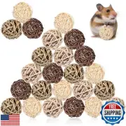 Sosation 24 Packs Guinea Pigs Toys Small Animals Play Balls Chew Gnawing Trea