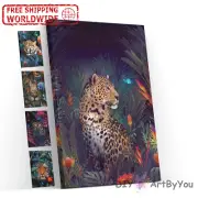 Paint By Numbers Kit Big Cats Animal Wall Framed Canvas Oil Home Beginner Decor