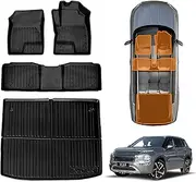 X-CAR 3D Floor Mats Boot Liner for Mitsubishi Outlander ZM Series PHEV 5 Seater 2021-2025 All Weather Heavy Duty Cargo Car Trunk Luggage Tray
