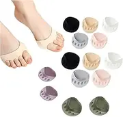 ZPLxi Toe Pad Toe Topper Socks for Women 7 Pairs No Show Toe Toe Liner Covers Not Slip Forefoot Metatarsal Socks Foot Toe Cushions for Women Girls High Heels Flats Sandal