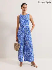 Phase Eight Blue Petite Marta Jumpsuit (H22499) | $254