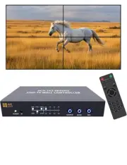 UHD 4KVideo Wall Controller 2x2 1x4 1x3 Max 4K60 HDMI DP Inputs for 4 TV Splice