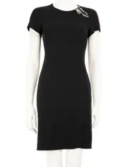 Black Embellished Detail Dress
