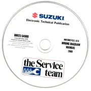 Genuine Suzuki Wiring Diagram & Electrical Troubleshooting Manual CD 2008 Models