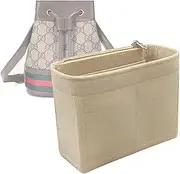 [Lckaey] Purorganizer is used for Gucci Ophidia bucket bag, small and medium inner bag storage and finishing bag insert.3011Beige-S