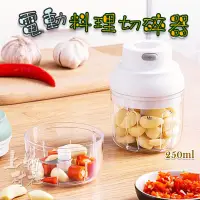 在飛比找蝦皮購物優惠-電動料理切碎器 蔬菜料理 料理切菜 食品攪拌 料理用具 附U