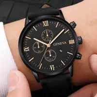 在飛比找ETMall東森購物網優惠-Men Casual Sport Watches Leath