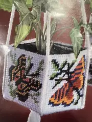 Creative Expressions Butterfly Planter Plastic Canvas Kit / 1979