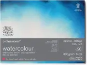 Resilient Hot Pressed Watercolor Paper Block, 9" x 12", 20 Sheets, 100% Cotton