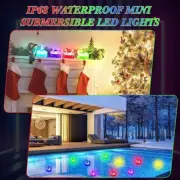 Battery Operated IP68 Underwater Lights Remote Control RGB Submersible Light Tea