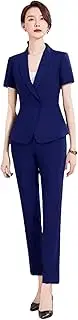 [Generic] Womens Fromal Uniform Styles Blazers Suits Two Piece Tops and Skirt for Office Work Wear Business Blazer Set