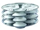 Stainless Steel Idli 4 Plates Stand Maker Plates Sancha For Pressure Cooker