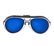 Pilot Aviator Sunglasses Blue Color 1 1/8 inch Hat or Lapel Pin PMS1230 F6D21P