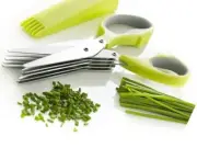 Herb Scissors Set With 5 Blades And Cover -Herb Cutter, Cilantro, mincing tool