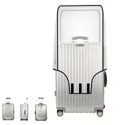 Luggage Protector PVC Full Transparent Suitcase Cover Water Resistant Travel Suitcase Protector -Style 1