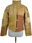 Tia Lin Patchwork Jacket Mixed Fibre Yellow Size S M Unique Handmade