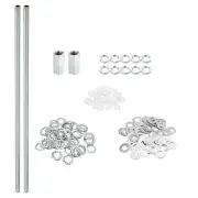 M10 Thread 16.54" Lamp Pipe Kit Nuts Washers Fasteners Assortment Hardware