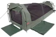 Sahara Vagabond Deluxe King Single Dome Canvas Swag & Bag