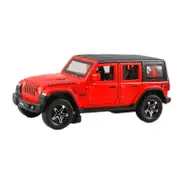 Catzon 1:32 Wrangler Alloy Car Model with Pull-Back Functionality and Sound Light Effects-Red