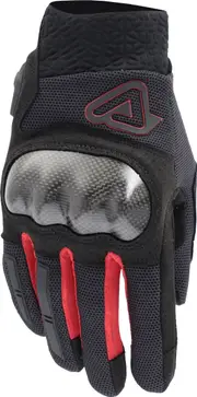 Acerbis Ramsey My Vented Pro, gloves unisex , color: Black/Red , size: XL