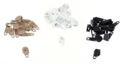 #5 Size Zipper Pulls Heads Upholstery Grade Zippers Black Beige White - 36 Pcs