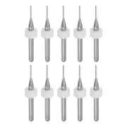 10pcs End Mill Bit 1mm Solid Carbide CNC Router Bits Engraving Cutter Tool