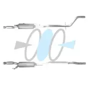 FAP DPF Citroen C5, 2.2 Diesel - OE: 1067062380, 1606417580