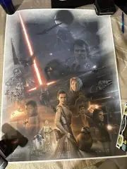 Jerry Vanderstelt Star Wars Art Print Force Awakens Rey Celebration Europe 2016