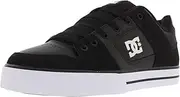 [DC Shoes] DC Men's Pure Action Skate Shoe, black/black/white, 8 D D US