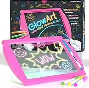 Marvin's Magic Glow Art Neon Effect Drawing Board - Pink