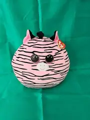 Ty Squish-A-Boos Zoey Zebra Pink and Black Pillow Squishmallows New