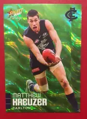 2020 AFL Select Footy Stars Prestige GREEN PARALLEL MATTHEW KREUZER #26 010/60