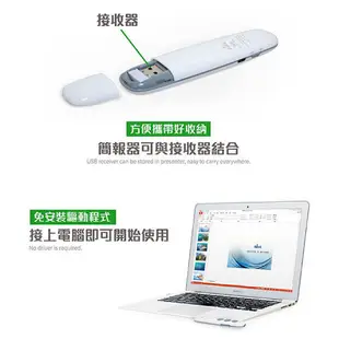 HAWK浩客 充電式簡報器 簡報專家2.4G無線簡報器 (R250) 適用於會議 簡報 開會 指示