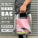 客製化 PVC 皮革 (方型提把) 手提袋 透明袋 豎立款 LOGO印刷 網紅袋 購物袋 廣告袋 飲料袋【塔克】