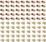 Jxpinet 150 Pcs Mini Sheep Figurines Mini Resin Sheeps for Bonsai Micro Landscape Fairy Home Garden Decor DIY Craft