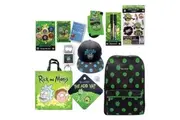 Rick & Morty Showbag 22 w/ Backpack/Keyring/Socks/Hat/Pens/Pin Set/Playing Cards