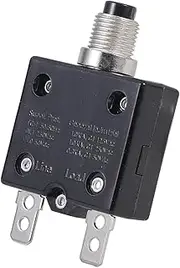 COSMEVIVI Enhanced Protection 125-250v Ac 50v Dc 25a Manual Reset Circuit Breaker for Auto Marine Bo