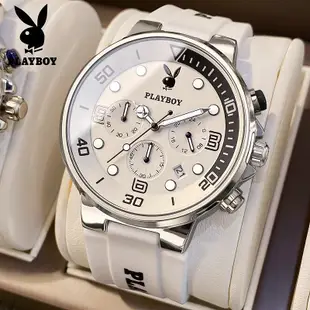 PLAYBOY品牌手錶（原裝正品+原裝盒子）3036P多功能運動計時夜光石英錶時尚男士手錶