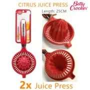 2x Manual Citrus Juice Press Lemon Orange Juicer Squeezer Fruit Drink Maker 25cm