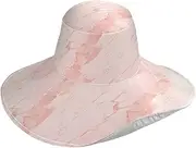 [Yoogain] Rose Gold Luxury Marble Texture Foldable Hats for Women Fashionable for Hiking Decorative Sunhat Men for Womens Running Beach Accessories Gorro de sol para Mujer, Rose Gold Luxury Marble Texture, One