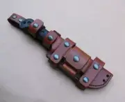 KA BAR BECKER BK2 CUSTOM LEATHER SHEATH (SHEATH ONLY) READ DESCRIPTION!!!