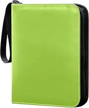Yellow Green Trading Cards Binder, Card Binder with 400 Slots, Ideal for Various Game Cards
