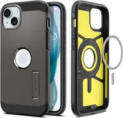 SPIGEN iPhone 15 Case, 6.1 2023 Genuine Tough Armor MagFit MagSafe Compatible Magnet Cover for Apple