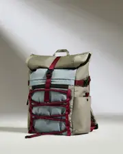 [Antler] Discovery Roll Top Backpack in Mist Blue