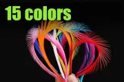 60pcs/lot 15 Colors Goose Biots Feathers Stonefly Nymph Tails Fly Tying Material