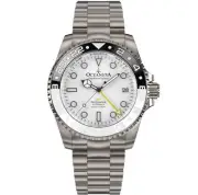 Oceaneva Titanium Deep Marine Explorer GMT 1250M White Black