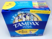 Tampax Pearl - Regular 33 Tampons - Unscented Leakguard Protection OPEN BOX