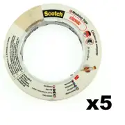 Scotch Masking Tape Original Painting Home Painters tape 24mm x 50m 5 Rolls