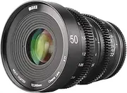MEKE 50mm T2.2 Large Aperture Manual Focus 4K Mini Prime Cine Lens for M43 MFT Micro Four Thirds Mount Compatible with Panasonic Lumix Olympus Cameras and BMPCC 4K Zcam E2 GH3 GH4 GH5 GH6