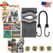 Durable 24-Inch Bungee Cords with Adjustable Hooks - 50 Total for All Uses